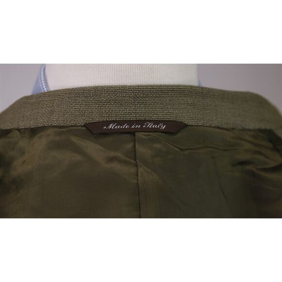 Canali Blazer Green Knit Wool Sportcoat Blazer 44R - Picture 10 of 10
